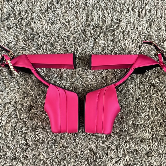 Satin platform heels - Picture 4 of 8